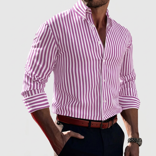 BRYNOUVELLE | Chemise Stretch Rayée pour Homme