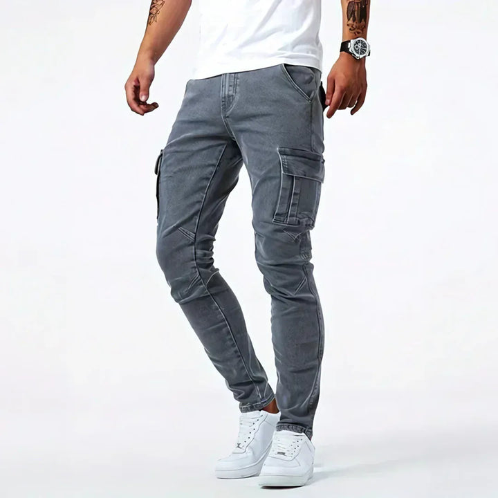 BRYNOUVELLE | JEANS CARGO EN DENIM POUR HOMMES