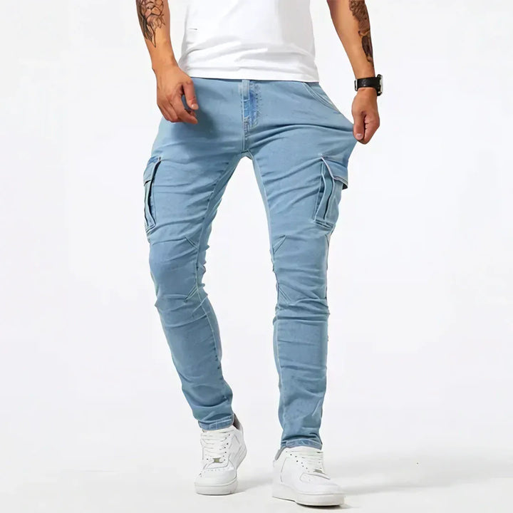 BRYNOUVELLE | JEANS CARGO EN DENIM POUR HOMMES