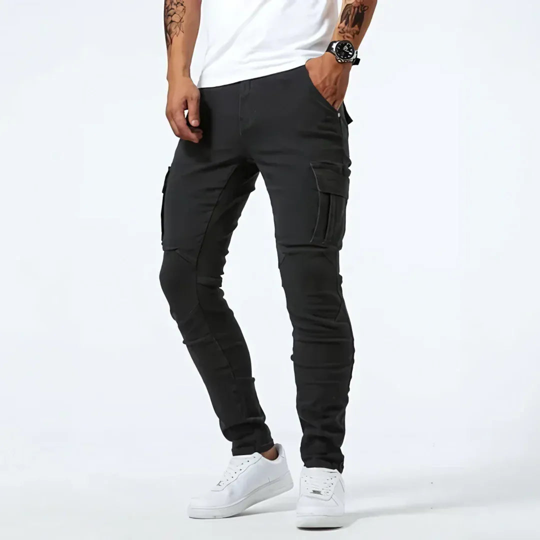 BRYNOUVELLE | JEANS CARGO EN DENIM POUR HOMMES