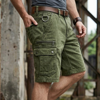 BRYNOUVELLE | SHORT CARGO EN JEAN POUR HOMMES