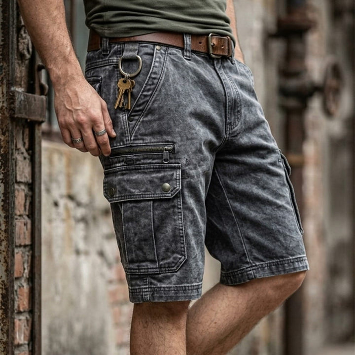 BRYNOUVELLE | SHORT CARGO EN JEAN POUR HOMMES