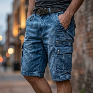 BRYNOUVELLE | SHORT CARGO EN JEAN POUR HOMMES