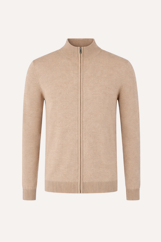 PULL EN MAILLE ZIPPÉ