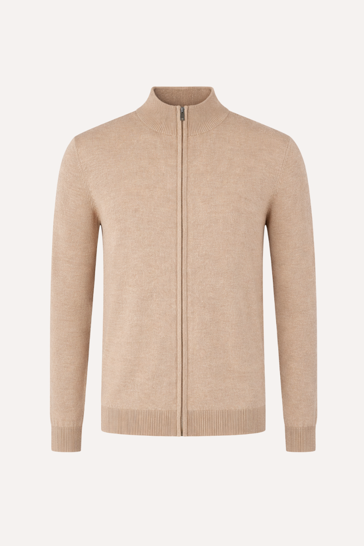 PULL EN MAILLE ZIPPÉ