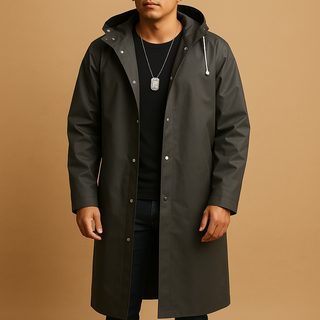 BRYNOUVELLE | MANTEAU LONG IMPERMÉABLE POUR HOMME