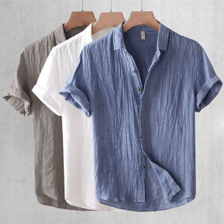 BRYNOUVELLE | CHEMISE ÉLÉGANTE À MANCHES COURTES AVEC BOUTONS