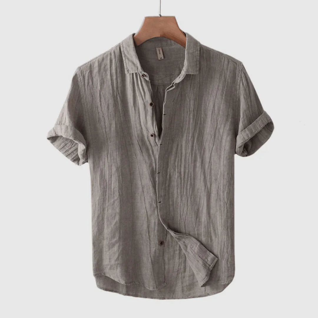 BRYNOUVELLE | CHEMISE ÉLÉGANTE À MANCHES COURTES AVEC BOUTONS