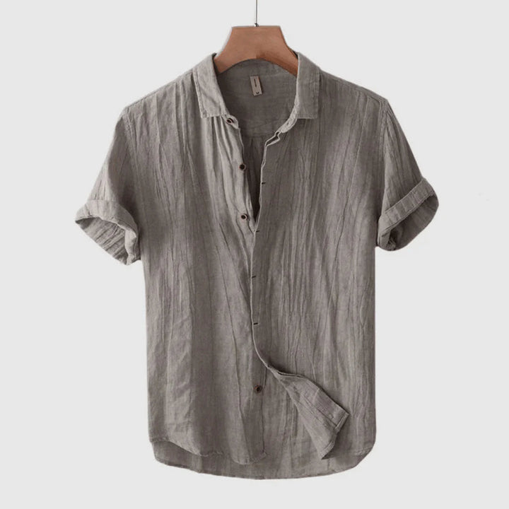 BRYNOUVELLE | CHEMISE ÉLÉGANTE À MANCHES COURTES AVEC BOUTONS