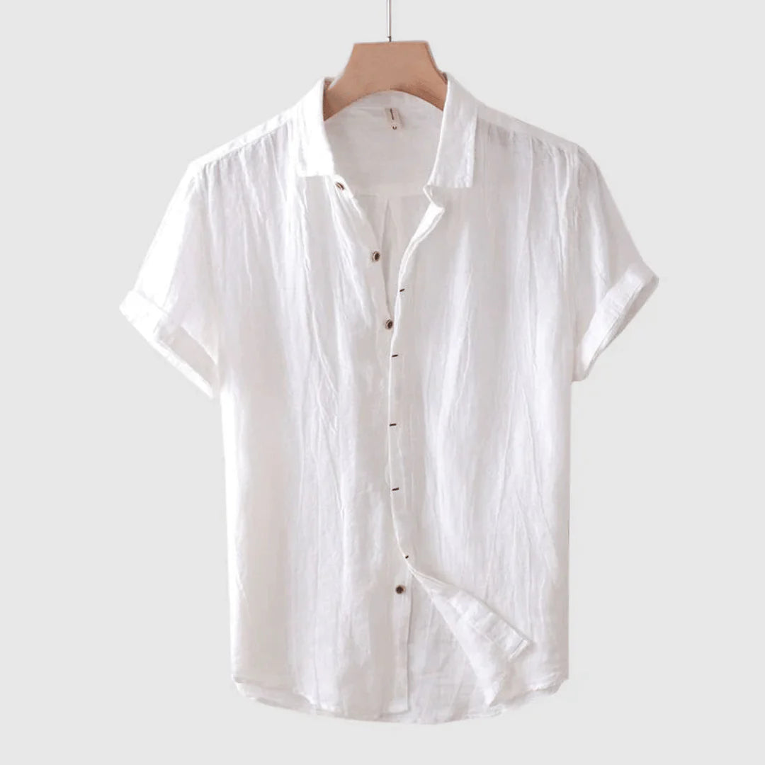 BRYNOUVELLE | CHEMISE ÉLÉGANTE À MANCHES COURTES AVEC BOUTONS