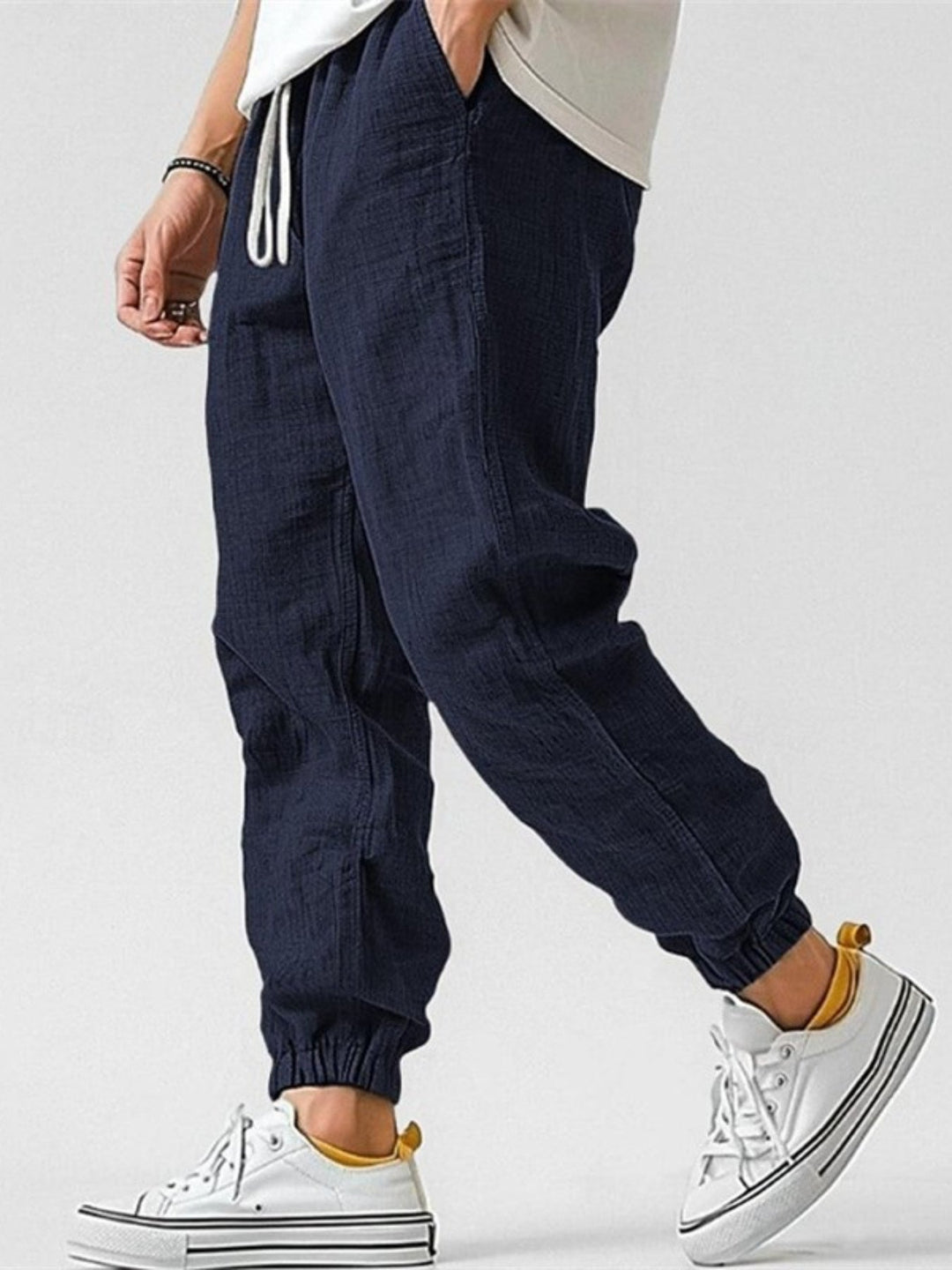 BRYNOUVELLE | JOGGERS EN LIN POUR HOMMES