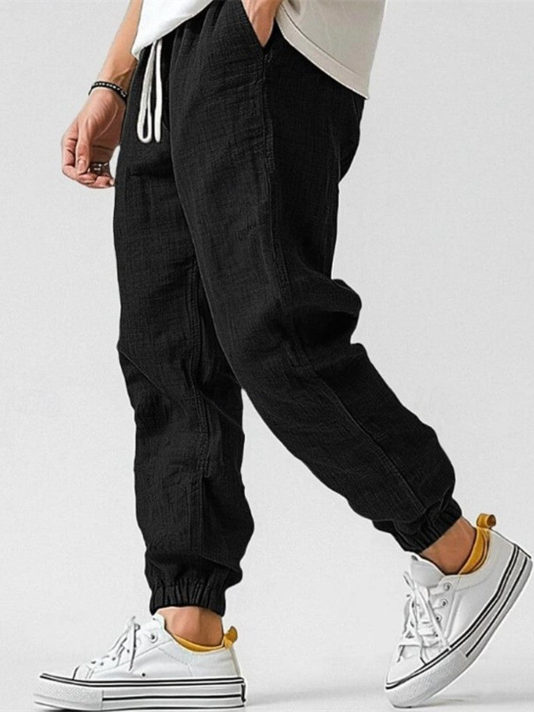 BRYNOUVELLE | JOGGERS EN LIN POUR HOMMES