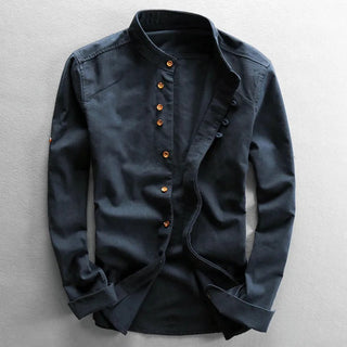BRYNOUVELLE | Chemise Homme à Col Montant