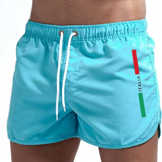 BRYNOUVELLE | SHORTS DE BAIN ITALIA POUR HOMMES