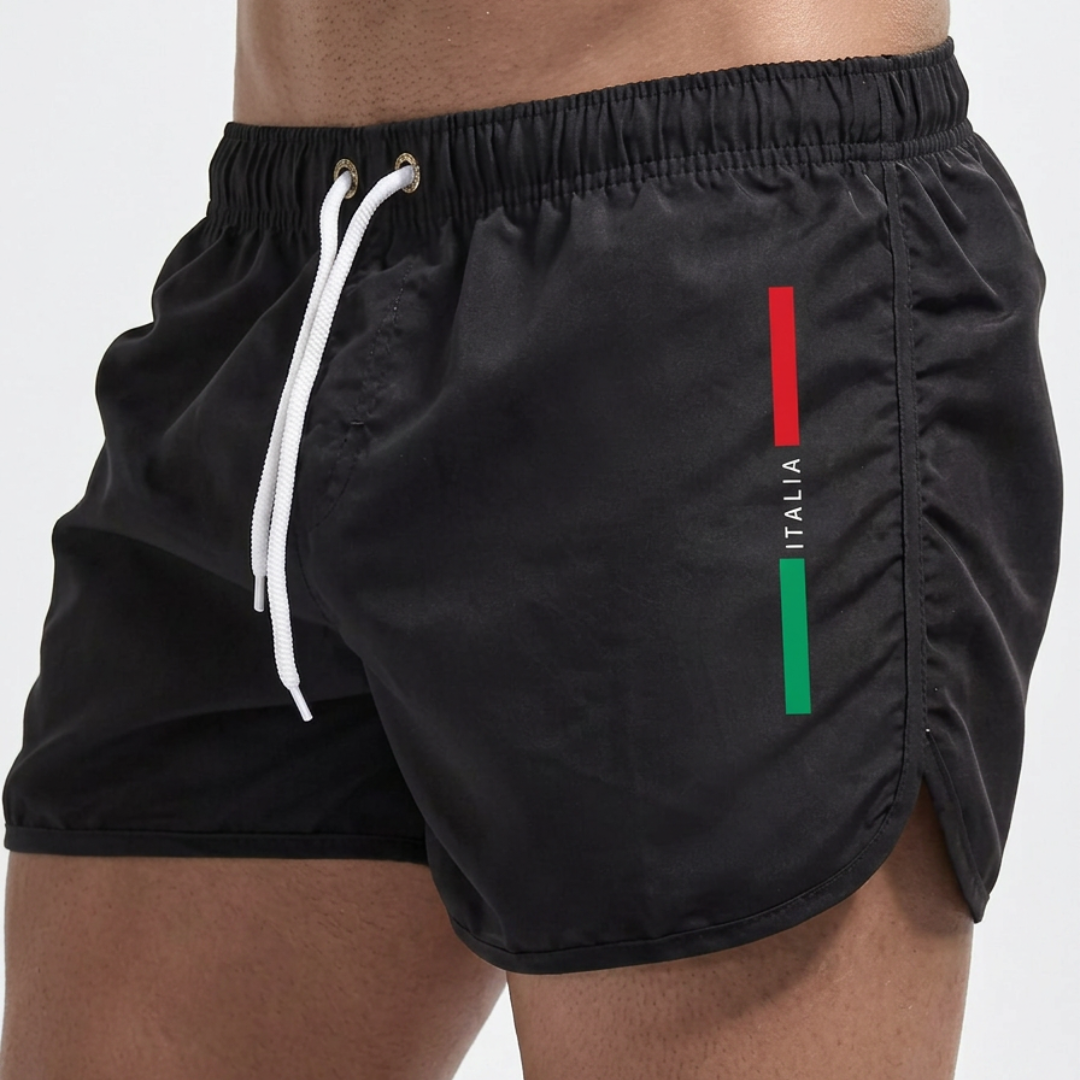 BRYNOUVELLE | SHORTS DE BAIN ITALIA POUR HOMMES