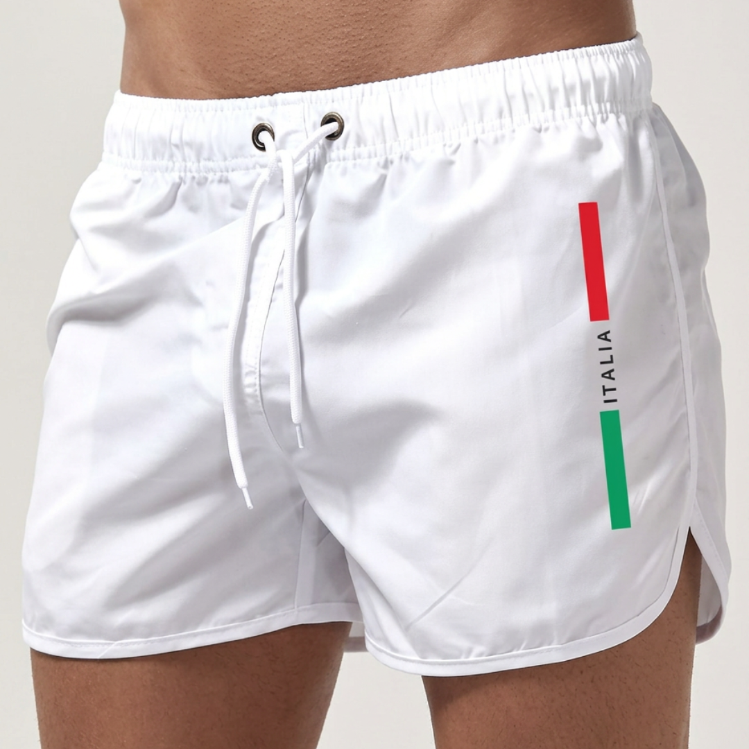 BRYNOUVELLE | SHORTS DE BAIN ITALIA POUR HOMMES