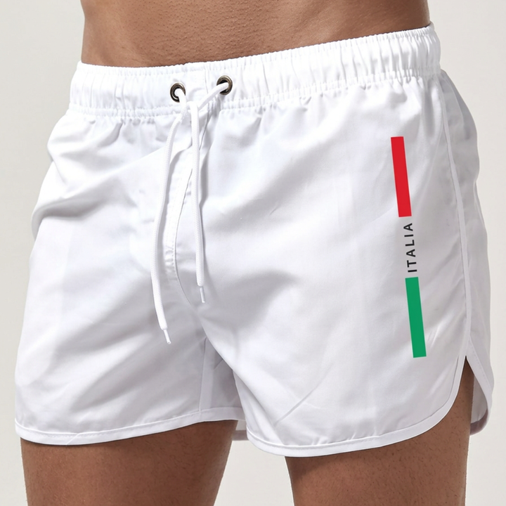 BRYNOUVELLE | SHORTS DE BAIN ITALIA POUR HOMMES