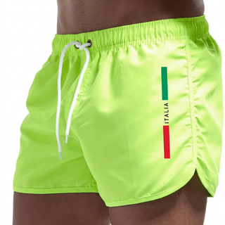 BRYNOUVELLE | SHORTS DE BAIN ITALIA POUR HOMMES
