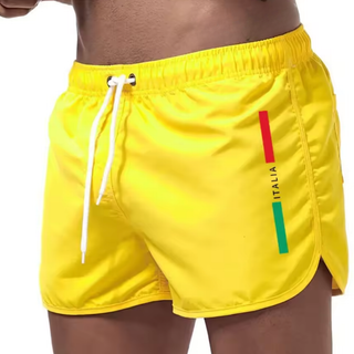 BRYNOUVELLE | SHORTS DE BAIN ITALIA POUR HOMMES