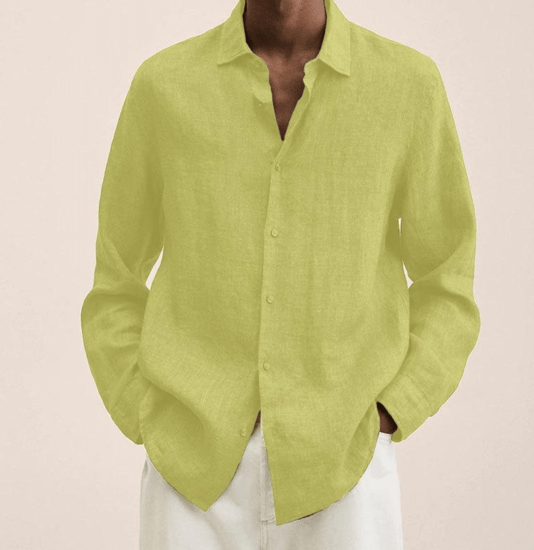 BRYNOUVELLE | Chemise en Coton et Lin pour Homme