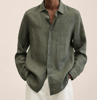 BRYNOUVELLE | Chemise en Coton et Lin pour Homme