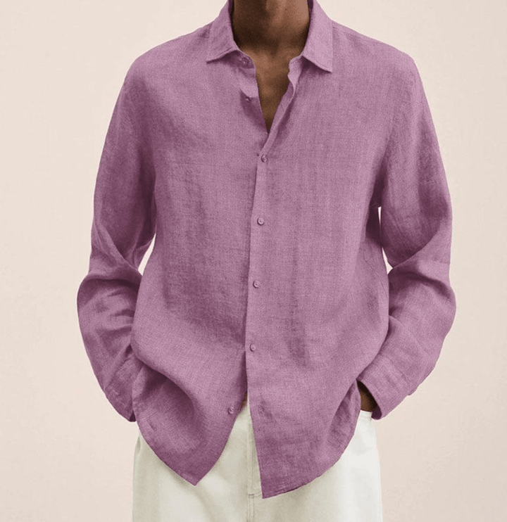 BRYNOUVELLE | Chemise en Coton et Lin pour Homme