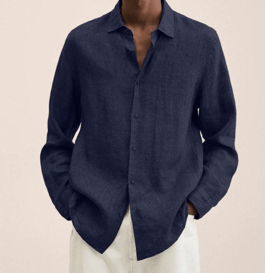 BRYNOUVELLE | Chemise en Coton et Lin pour Homme