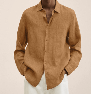 BRYNOUVELLE | Chemise en Coton et Lin pour Homme