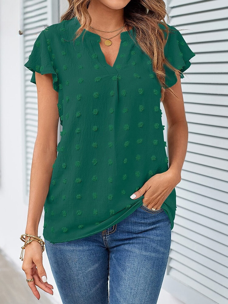 BRYNOUVELLE | Blouse Chic en Patchwork avec Volants Kari