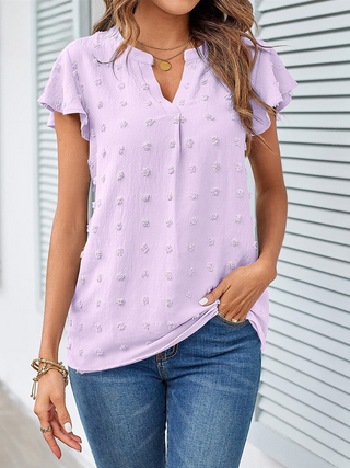 BRYNOUVELLE | Blouse Chic en Patchwork avec Volants Kari