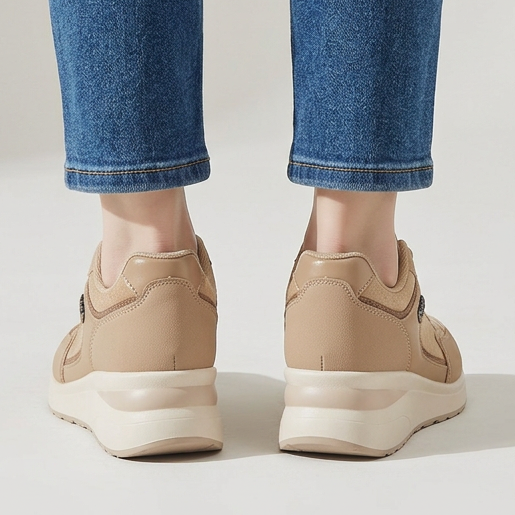 Rosa - Baskets confortables pour femmes avec talon compensé