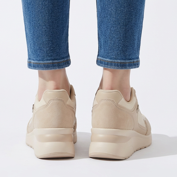 Rosa - Baskets confortables pour femmes avec talon compensé