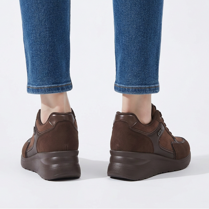 Rosa - Baskets confortables pour femmes avec talon compensé