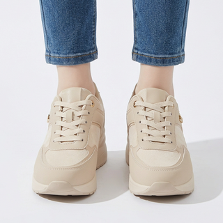 Rosa - Baskets confortables pour femmes avec talon compensé