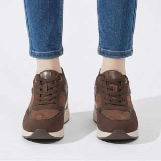 Rosa - Baskets confortables pour femmes avec talon compensé