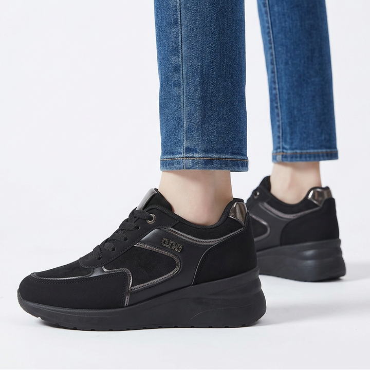 Rosa - Baskets confortables pour femmes avec talon compensé