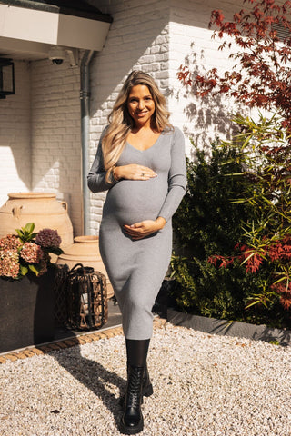 Robe longue Liva Gris