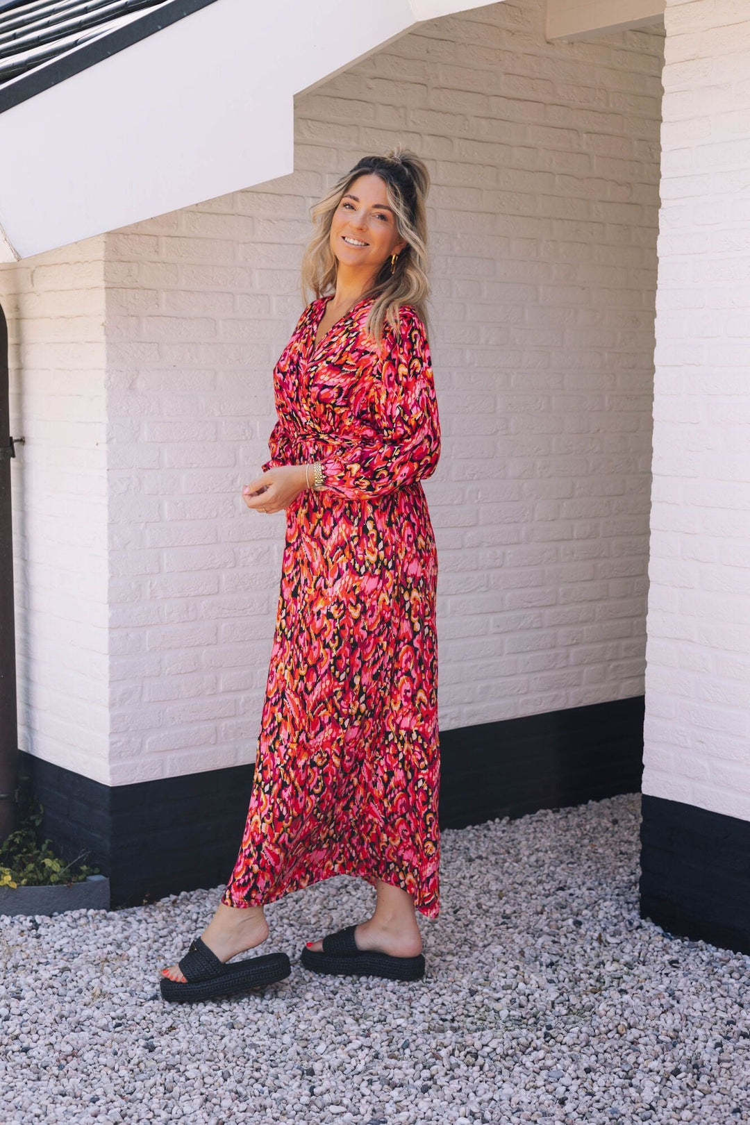 Dress Jasmine Orange/Rose