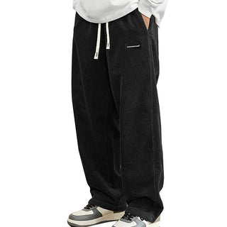 BRYNOUVELLE | PANTALONS EN CORDUROY À TAILLE ÉLASTIQUE POUR HOMMES