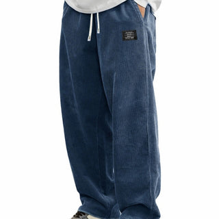 BRYNOUVELLE | PANTALONS EN CORDUROY À TAILLE ÉLASTIQUE POUR HOMMES