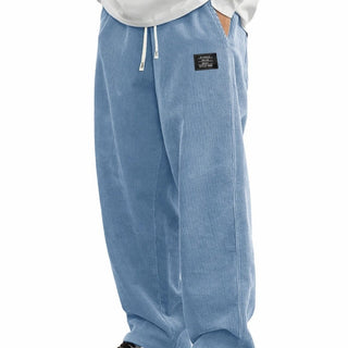 BRYNOUVELLE | PANTALONS EN CORDUROY À TAILLE ÉLASTIQUE POUR HOMMES