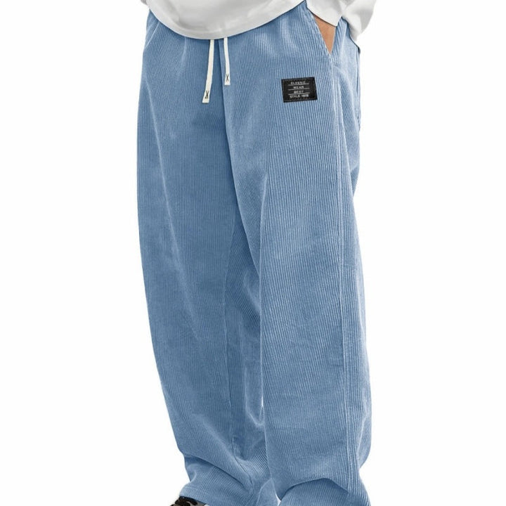 BRYNOUVELLE | PANTALONS EN CORDUROY À TAILLE ÉLASTIQUE POUR HOMMES
