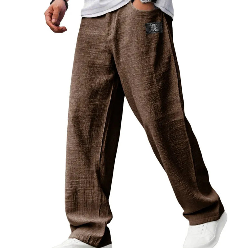 BRYNOUVELLE | PANTALON EN MÉLANGE DE LIN POUR HOMMES