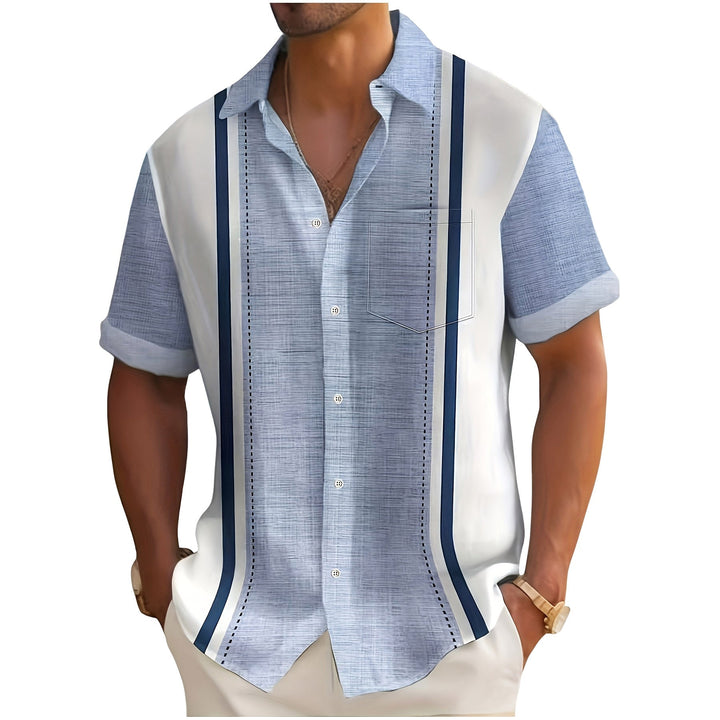BRYNOUVELLE | Chemise Texturée à Rayures pour Homme