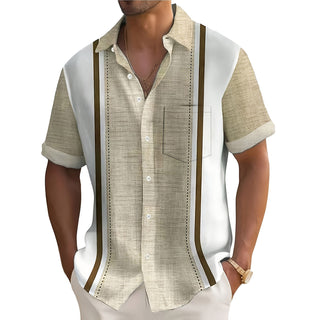 BRYNOUVELLE | Chemise Texturée à Rayures pour Homme