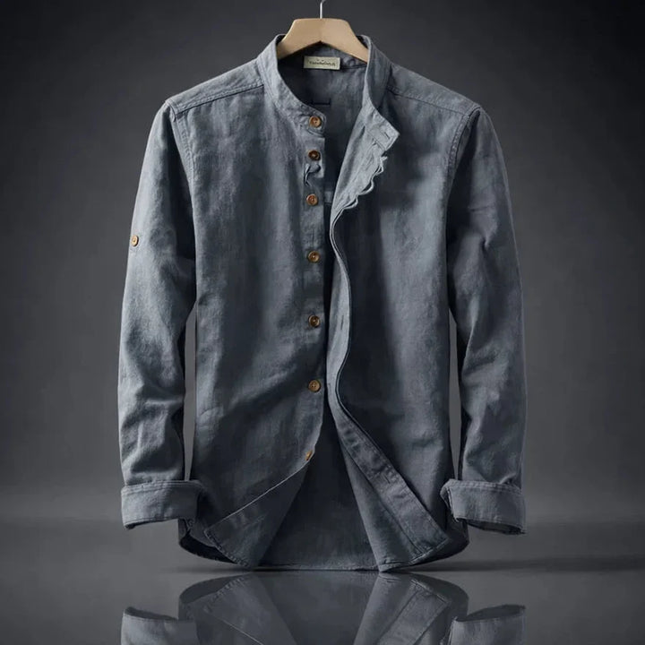 BRYNOUVELLE | Chemise Homme à Col Montant