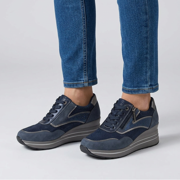 Tosca - Baskets confortables pour femme avec compensée
