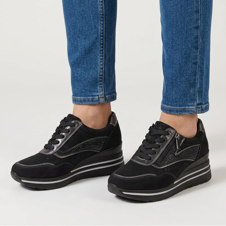 Tosca - Baskets confortables pour femme avec compensée