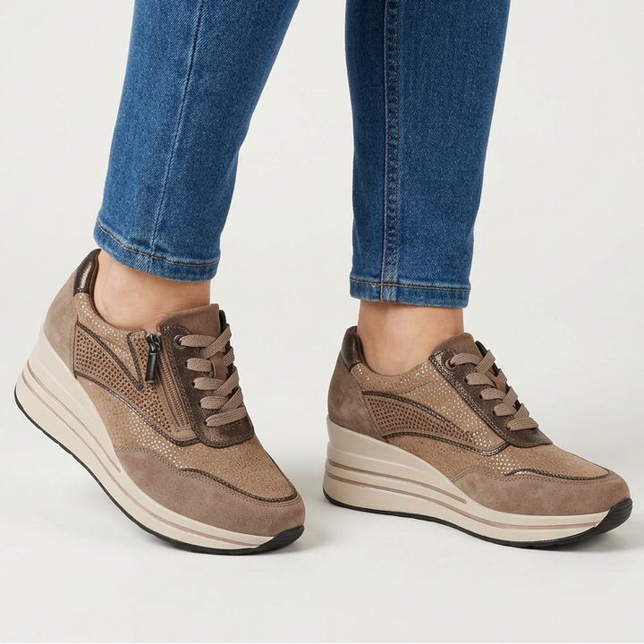 Tosca - Baskets confortables pour femme avec compensée