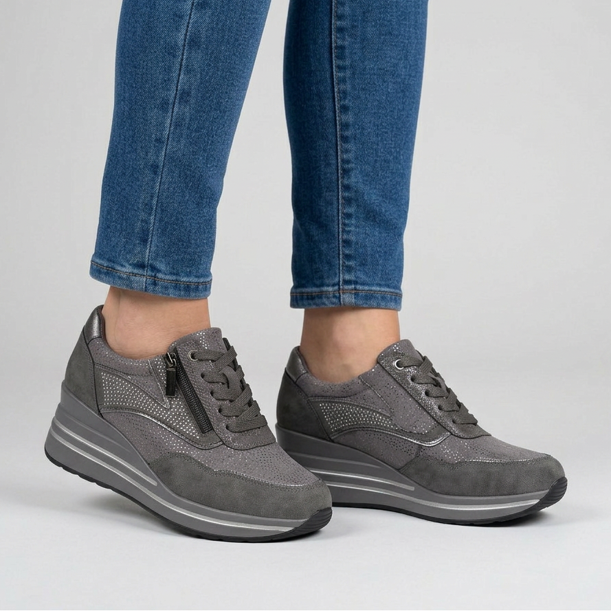 Tosca - Baskets confortables pour femme avec compensée